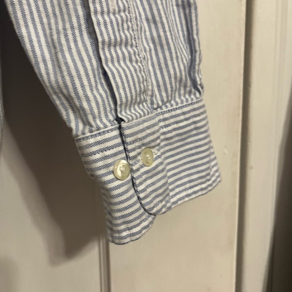 Brooks Brothers Friday Shirt Oxford Stripe Button Down Medium - Picture 3 of 5